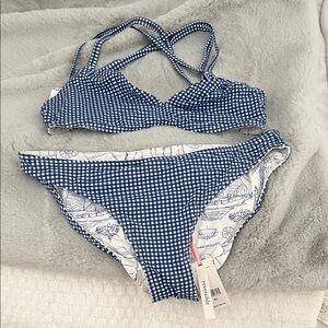 Vineyard Vines Blue Gingham Bikini